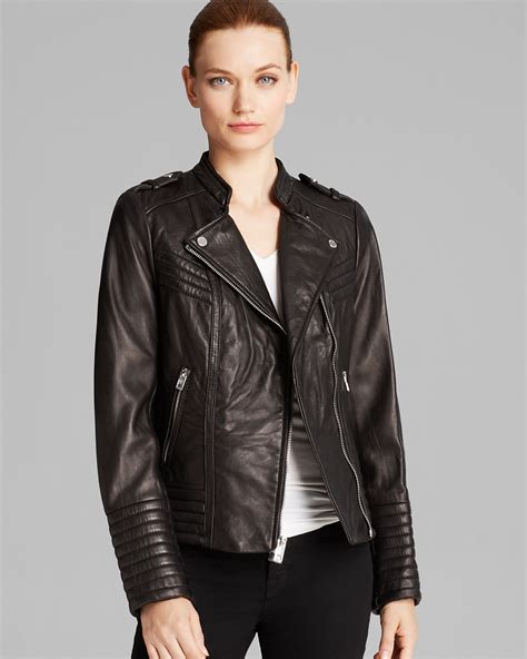 mens michael kors mens moto jacket|Michael Kors asymmetrical leather jacket.